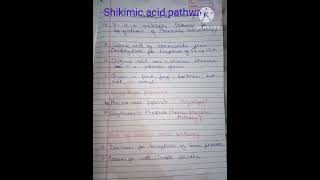 Shikimic acid pathway gernal introduction pharmacognosy 2 Unit1 [upl. by Ahcas]