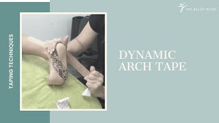 Dynamic Taping for the Arch  Help support the Plantar Fascia [upl. by Cirone]