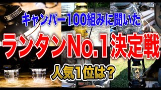 【ランタンNo1】キャンパー100組に聞いた人気ランキング🔥プレゼント企画🎁 [upl. by Yntrok]