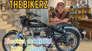 HOW TO CONVERT RE ELECTRA TO CLASSIC royalenfield electra to classic custom modify [upl. by Vachel898]