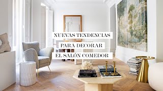 Nuevas tendencias para decorar el salón comedor  DecoraciónTV [upl. by Sairahcaz]