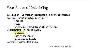 4 Phases of Debriefing in Debriefing with Good Judgment [upl. by Mount]