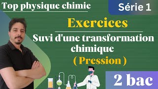 exercices suivi temporel dune transformation chimique  suivi par pression  2 bac série 2 [upl. by Azaria]