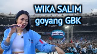 Wika Salim goyang para simpatisan Prabowo Gibran di GBK [upl. by Jaal]