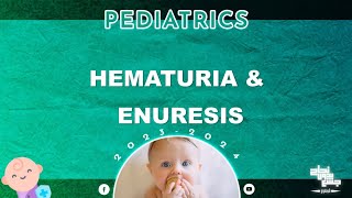 Ch 6 Part 5  Nephrology Hematuria and enuresis  Pediatrics [upl. by Manly385]