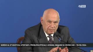 NORDIO AL G7 GIUSTIZIA «FENTANYL PROBLEMA EPOCALE UCRAINA INDAGINI SU CRIMINI GUE  10052024 [upl. by Nerag209]