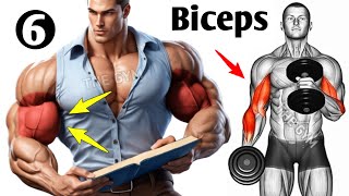 6 Best Biceps Workout At Gym [upl. by Enneiluj]