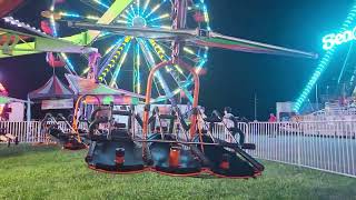 Me on the Cliffhanger ride at Laporte Indiana county fair pt 5 final part [upl. by Arikehs]