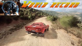 World Record 14  Lancia Stratos  Thrustmaster T300RS Gameplay Chase View  DiRT Rally 20 [upl. by Egdamlat]