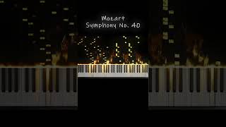 Mozart  Symphony No 40 pianotutorial piano pianocover [upl. by Assiroc20]