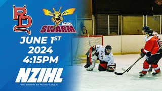 NZIHL 2024  Canterbury Red Devils vs Botany Swarm  1 June 2024 [upl. by Khanna]