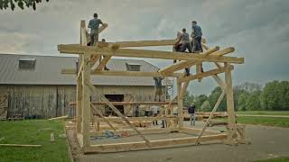 Northmen Guilds Carpentry Course  Rising The Timber Frame [upl. by Colfin]