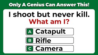 CAN YOU ANSWER THESE 30 TRICKY RIDDLES  ONLY A GENIUS CAN PASS THIS Riddles Quiz  Part 5 [upl. by Nilyac]