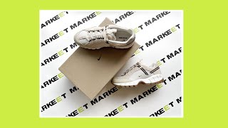 UNBOXING NIKE AIR HUMARA X JACQUEMUS BEIGE WOMENS [upl. by Gilemette529]