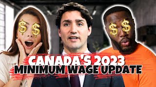 Breaking News Canadas New Minimum Wage and Immigration Updates in 2023 [upl. by Ennayhc872]