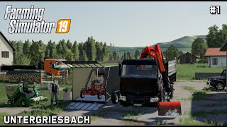 Felling amp Lawn Care With TheCamPeRYT  Untergriesbach  Farming Simulator 19  Episode 1 [upl. by Wolram312]