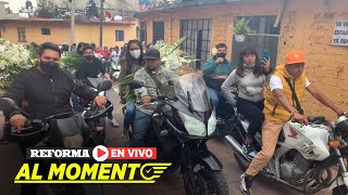 Despiden a motociclista fallecido en la MéxicoCuernavaca  En Vivo [upl. by Felise313]