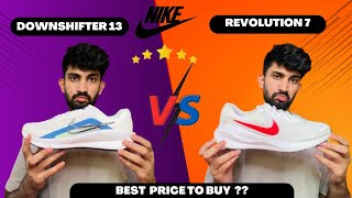 Nike Downshifter 13 Vs Nike Revolution 7  Big billion day flipkart 2024 shoes [upl. by Trilby]