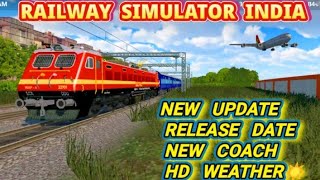 railwork indian train simulation  Railway simulator indian new update [upl. by Yelkreb]