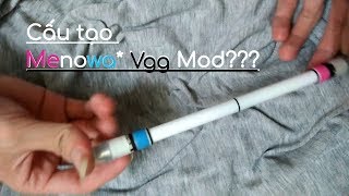 Tháo gỡ Cấu tạo của một cây MOD Bút Quay nổi tiếng thế giới  Menowa vgg Mod  Quay Bút Nghệ Thuật [upl. by Amandie]