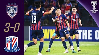 Johor remains unbeaten  Johor MAS  SH Shenhua CHN  Highlights  AFC Champions League Elite™ [upl. by Nodnrb169]