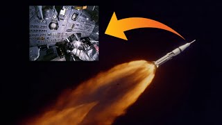 Launch from inside an Apollo capsule restored in 4K30 fps [upl. by Meadows332]