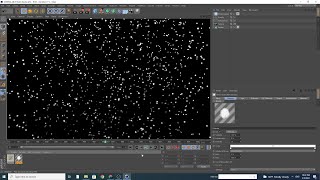 Cinema 4D Snow with emitter Tutorial [upl. by Giddings761]