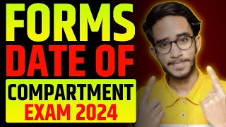 CBSE Compartment Exam 2024 Form Date   Compartment Exam 2024 Cbse Class 12 Form Date [upl. by Jonny]