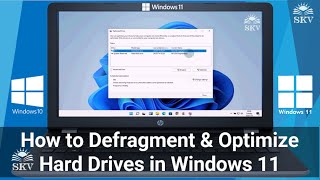 How to Defragment and Optimize Hard Drives in Windows 1011  Defragment and Optimize Drives [upl. by Assiroc447]