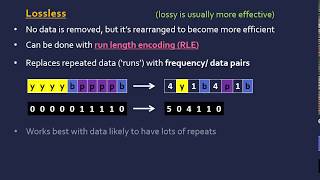 Lossy and Lossless RLE Compression [upl. by Keligot]