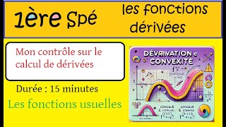 Première Spé maths et Term  Contrôle de 15 à 20 minutes sur la dérivation [upl. by Egarton930]