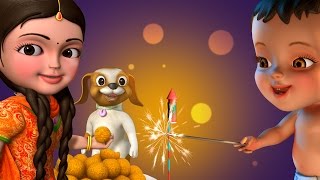 தீபாவளி Deepavali Song  Tamil Rhymes for Children  Infobells [upl. by Aeslahc819]