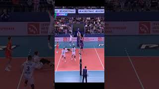 Libero plays twice😂Volleyballvolleyball gamevolleyru [upl. by Zetnahs219]