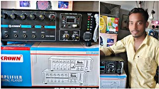 Mini Dj Setup  चलाने के लिए सबसे Best Amplifier  Krown Amplifier  Dj Shyam Sunder Vlogs [upl. by Esmerolda649]