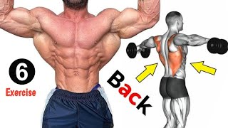 6 Best Exercise To Get Big Back workout [upl. by Ahsienet349]