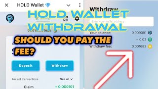 Hold Wallet withdrawal  Should you Pay the Fees [upl. by Cirilla]