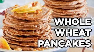 Fluffy 100 Whole Wheat Pancakes  Pancake Recipes by MOMables [upl. by Vere]