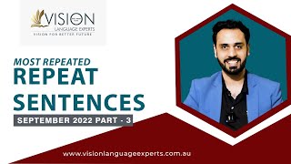 PTE Repeat Sentences 2022  With Answers and Timer  Part 3  Vision Language Experts [upl. by Attelahs548]