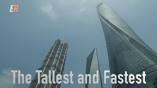 Riding the Worlds Fastest Elevator  Shanghai Tower [upl. by Alletnahs]