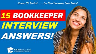 15 Common Bookkeeping Interview Answers [upl. by Ymmot]