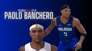 Paolo Banchero Face Creation NBA 2K24 [upl. by Egon]