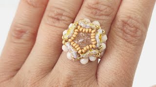 DIY Video Tutorial Anello quotGoldenquot con Stormduo Cipollotti e Rocaille [upl. by Natalia487]