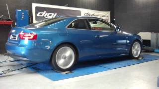 Reprogrammation moteur Audi A5 tfsi 180cv  275cv dyno digiservices [upl. by Akinohs]