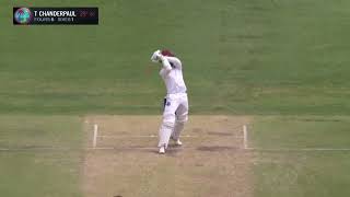 WI vs AUS T Chanderpaul five 4s and one 6 so far in Test debut Day 2 Highlights  SportsMax TV [upl. by Yeo917]