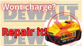 Dewalt Lithium Ion Battery Won’t Charge Try repair It With This Easy Fix [upl. by Kcirednek]