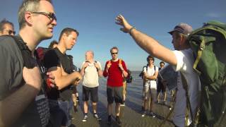 Wadlopen naar Ameland Mudflat hiking to island Ameland [upl. by Notserp]