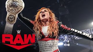 FULL MATCH Becky Lynch wins the Women’s World Title Battle Royal Raw highlights April 22 2024 [upl. by Assenat]