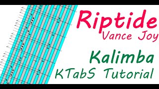 Kalimba Tutorial Riptide Vance Joy 17Key KTabS [upl. by Kcyrred]