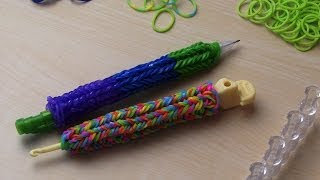 RAINBOW LOOM HOOK COVER amp PENCIL COVER [upl. by Cromwell77]