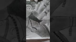 Maa durga😃😃❤️  drawing shorts viralvideo [upl. by Ahders]